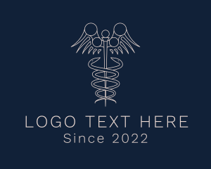 Medical Center - Medical Orthopedic Caduceus logo design