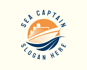 Marine Sailor Ship  logo design