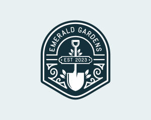 Shovel Plant Gardening logo design