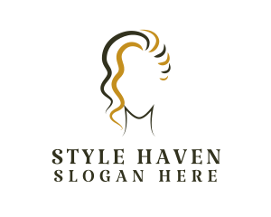 Luxury Beauty Hair Salon Logo