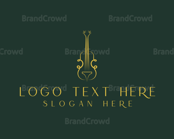 Violin Musical Instrument Logo