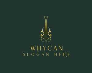 Violin Musical Instrument Logo