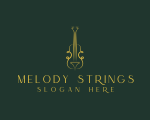 Violin - Violin Musical Instrument logo design