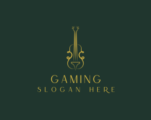 Orchestral - Violin Musical Instrument logo design