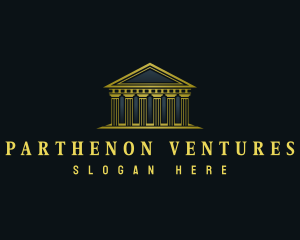 Parthenon - Greek Parthenon Architecture logo design