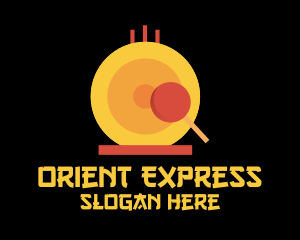 Orient - Chinese Gong Instrument logo design