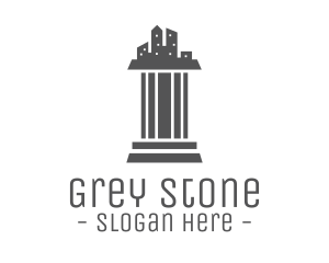 Grey - Grey Pillar City logo design