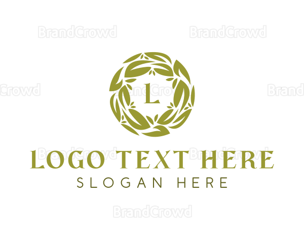 Eco Herbal Leaf Logo