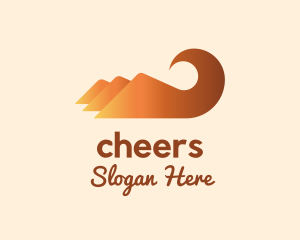 Orange Mountain Swirl Logo