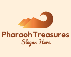 Orange Mountain Swirl logo design