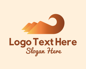 Orange Mountain Swirl Logo