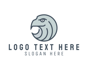 Stroke - Eagle Head Wildlife logo design