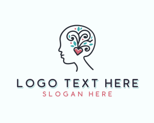 Think - Mental Health Wellness logo design