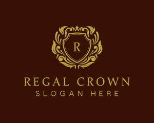 Royalty - Gold Royalty Shield logo design