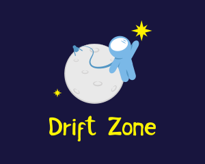 Drift - Moon Astronaut Explorer logo design