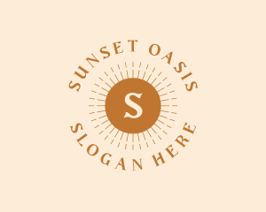 Sunburst Summer Camp logo design