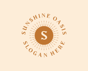 Sunburst Summer Camp logo design