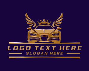 Gold - Automotive Car Royalty logo design