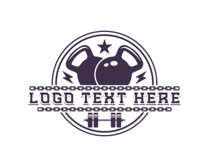 Exercise - Gym Weights Kettlebell logo design