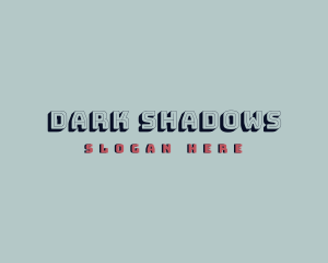 Retro Game Shadow logo design