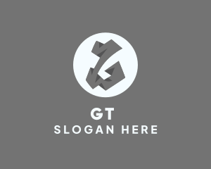 Gray Stone Letter G logo design