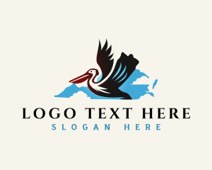 Cardinal Bird - Virginia Pelican Bird logo design