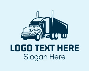 Distribution - Heavy Haulage Truck logo design