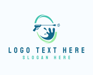 Water - Water Pressure Washing logo design