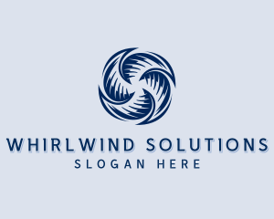 Whirl - Propeller Fan Turbine logo design