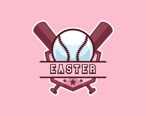 Baseball Bat Sports Logo