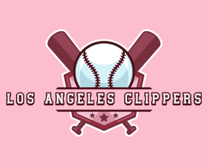 Baseball Bat Sports Logo