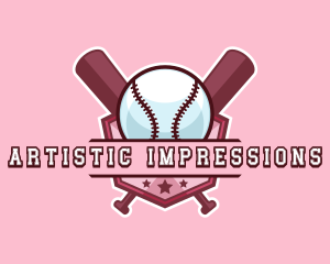 Baseball Bat Sports logo design