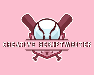 Baseball Bat Sports logo design