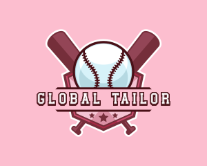 Baseball Bat Sports logo design