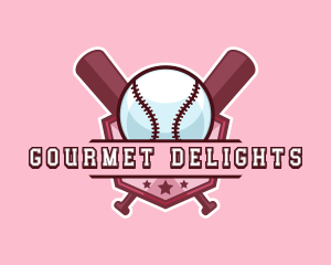 Baseball Bat Sports logo design