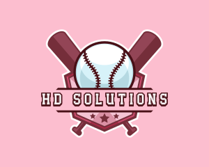 Baseball Bat Sports logo design