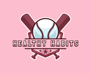 Baseball Bat Sports logo design