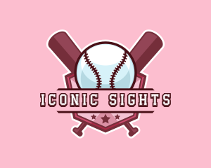 Baseball Bat Sports logo design