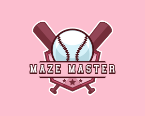 Baseball Bat Sports logo design