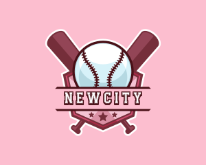 Baseball Bat Sports logo design