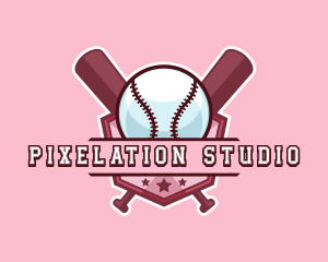 Baseball Bat Sports logo design