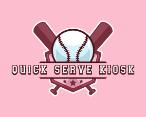 Baseball Bat Sports logo design