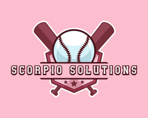 Baseball Bat Sports logo design