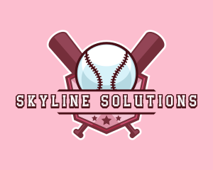 Baseball Bat Sports logo design