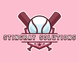 Baseball Bat Sports logo design