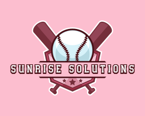 Baseball Bat Sports logo design