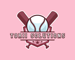 Baseball Bat Sports logo design