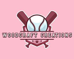 Baseball Bat Sports logo design