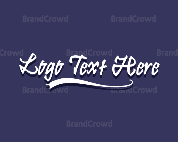 Simple Brush Writing Logo