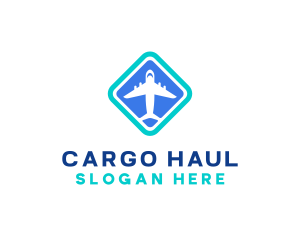 Airplane Travel Courier logo design